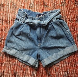 Hollister Paperbag Denim Shorts